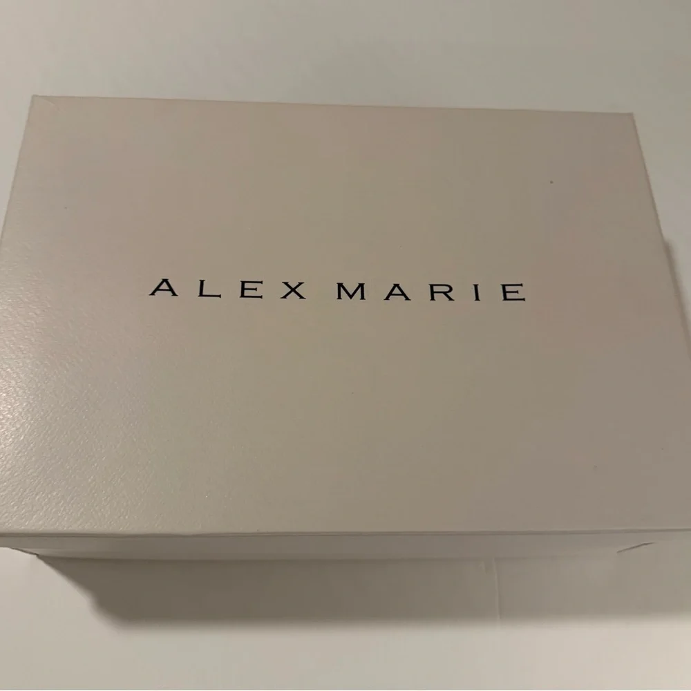 Alex Marie Glittering Silver Strappy Heels - Size 8.5